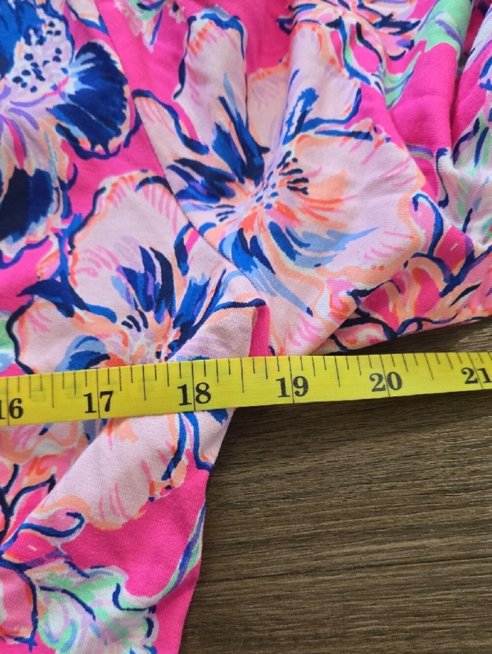 Lilly Pulitzer Carmella Dress Fit And Flare "Pink Isle/Last Bud Not Least" Sz 14 - Picture 9 of 11